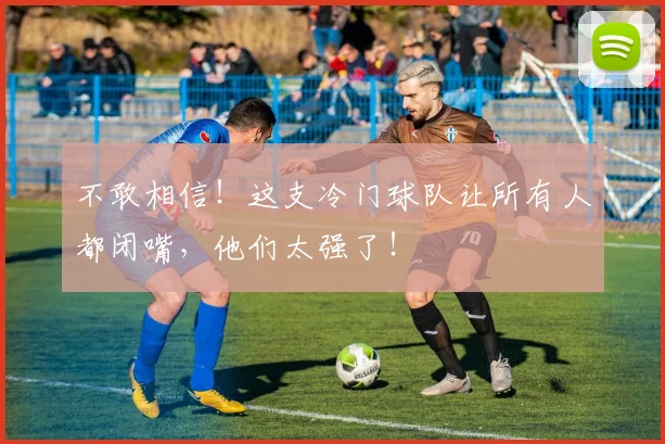 不敢相信！这支冷门球队让所有人都闭嘴，他们太强了！